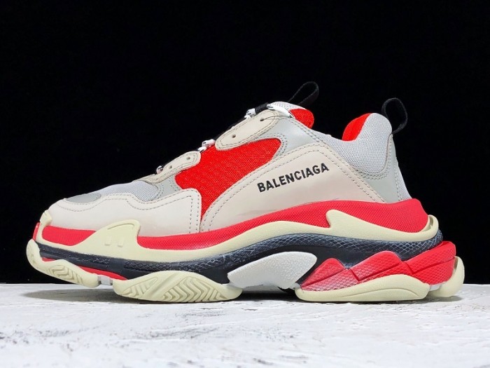 Balen TRIPLE S TRAINERS CLEAR SOLE  GREY GLOW  WHITE   541624  W09OH  1009