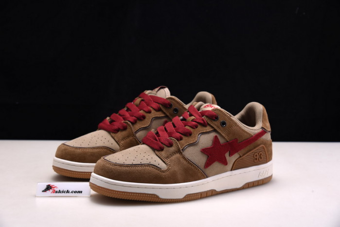 A Bathing Ape Bape SK8 to Nigo Brown/Red/White 1G70-191-030