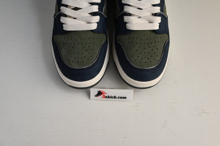 A Bathing Ape Bape SK8 Sta Army Green Dark Blue 1H80-191-019