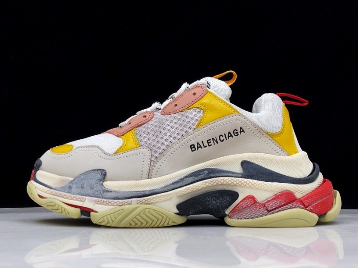 Balen Triple S Cream Yellow Red 490672  w09O5  9035