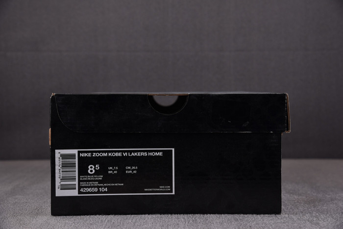 Nike Kobe 6 Lakers Home 429659-104