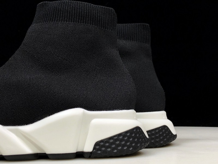 Balen Stretch Mesh High Top Sneaker Black White 477289 W05G0 1000