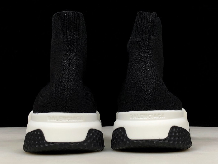Balen Stretch Mesh High Top Sneaker Black White 477289 W05G0 1000
