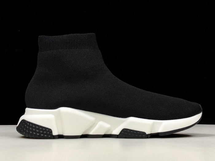 Balen Stretch Mesh High Top Sneaker Black White 477289 W05G0 1000