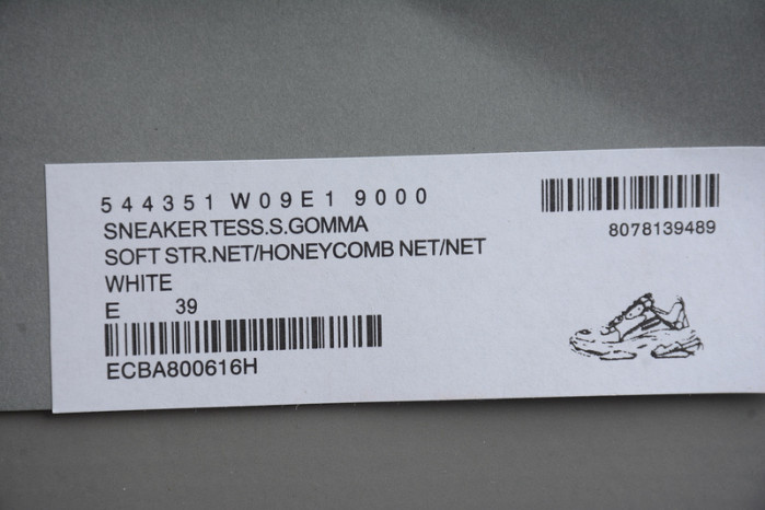 Balen Triple S Clear Sole White 541624 W09E1 9000