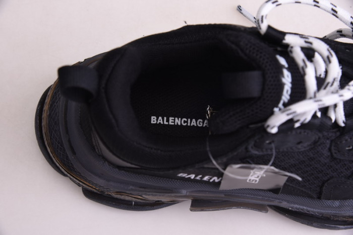 Balen Triple S Clear Sole Black 541624 W09O1 1000
