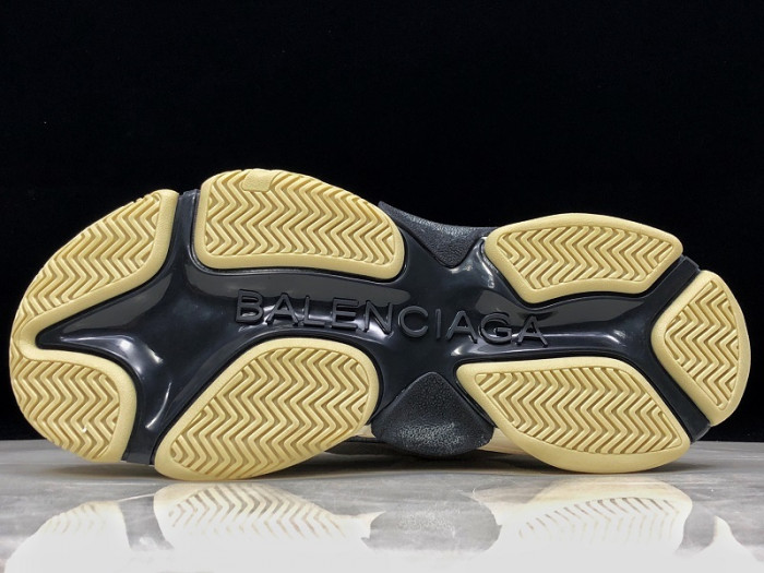 Balen TRIPLE S TRAINERS CLEAR SOLE  GREY YELLOW WHITE 541624 W09OH 1008