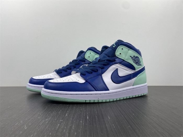 Air Jordan 1 Mid Blue Mint 554724-413