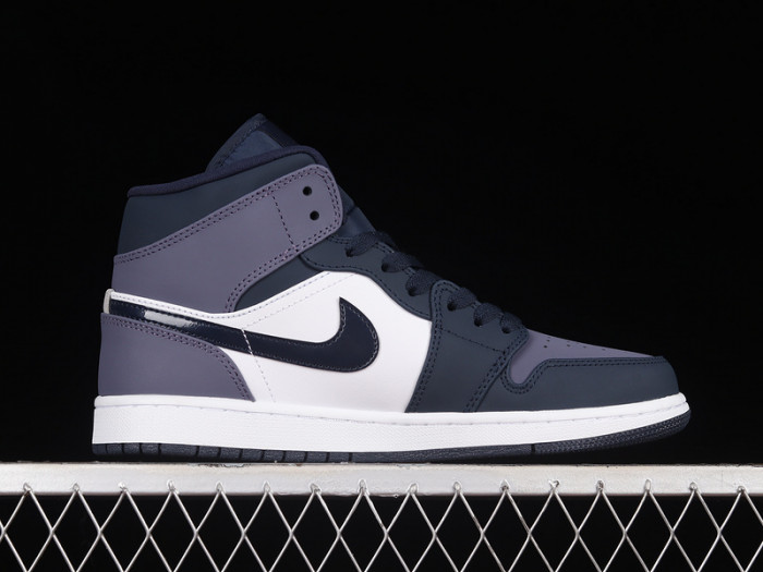 Air Jordan 1 Mid Obsidian Sanded Purple 554724-445
