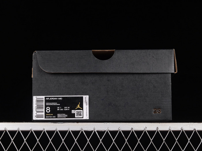 Air Jordan 1 Mid Obsidian Sanded Purple 554724-445