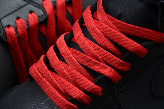 Air Jordan 1 Retro High Black Satin Gym Red 555088-060
