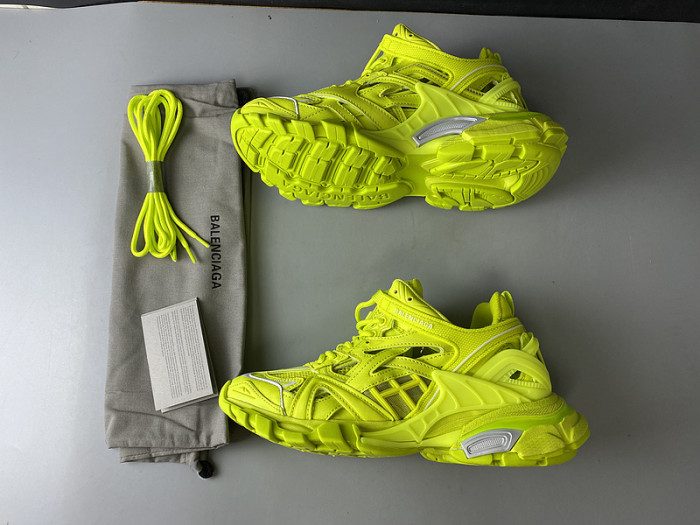 Balen Track 2 Sneakers"Tennis Green/White/Grey" 568615 W2GN5 5818