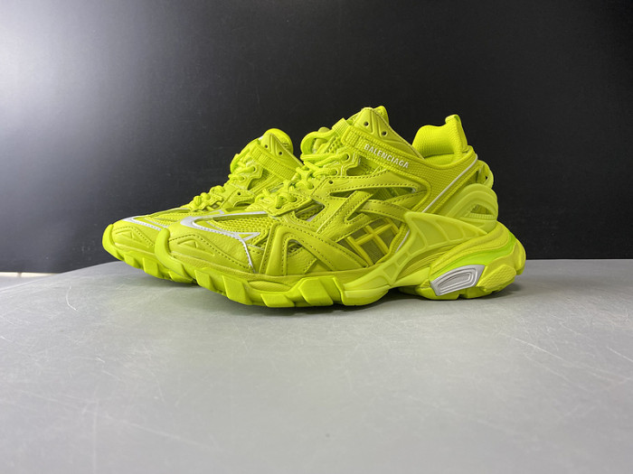 Balen Track 2 Sneakers"Tennis Green/White/Grey" 568615 W2GN5 5818