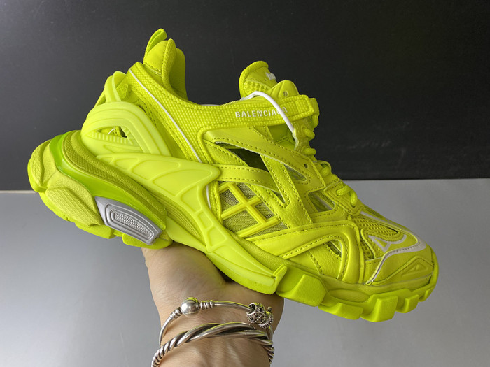 Balen Track 2 Sneakers"Tennis Green/White/Grey" 568615 W2GN5 5818