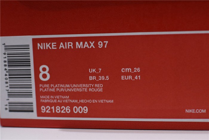 Nike Air Max 97 Silver Bullet x Air Max 1 OG 921826-009
