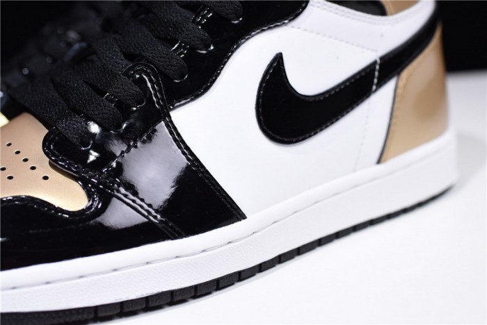 Air Jordan 1 Retro High NRG Patent Gold Toe 861428-007