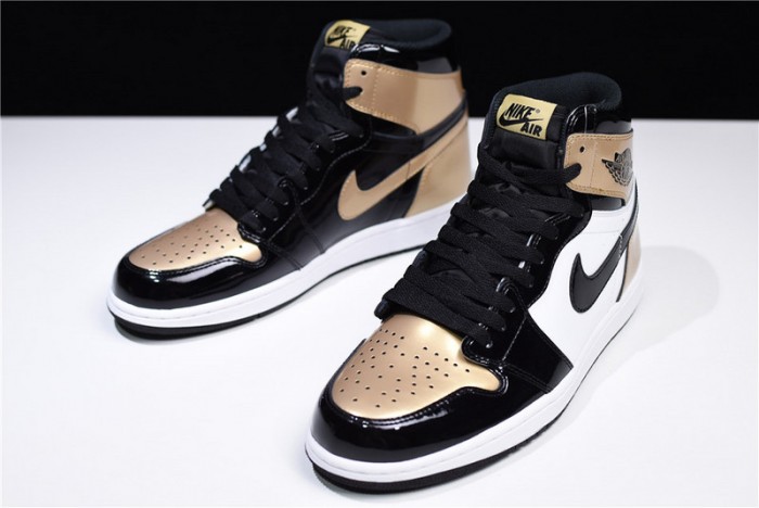 Air Jordan 1 Retro High NRG Patent Gold Toe 861428-007