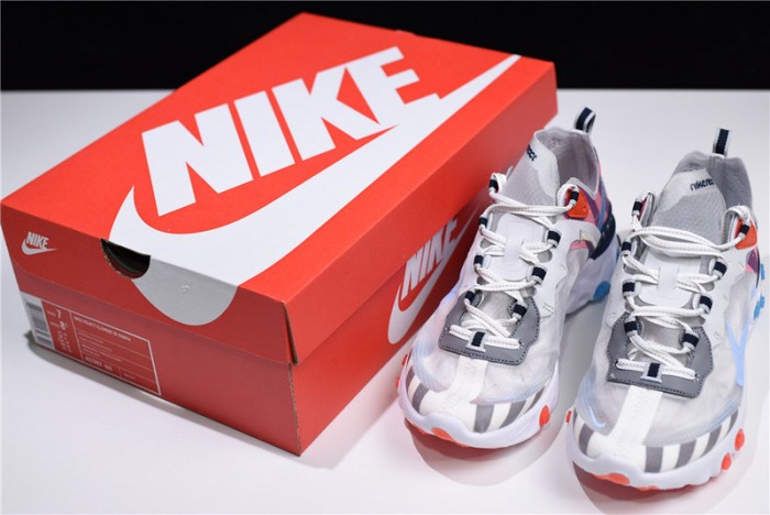 Parra x Nike React Element 87 White/Multi-Color AQ3057-100
