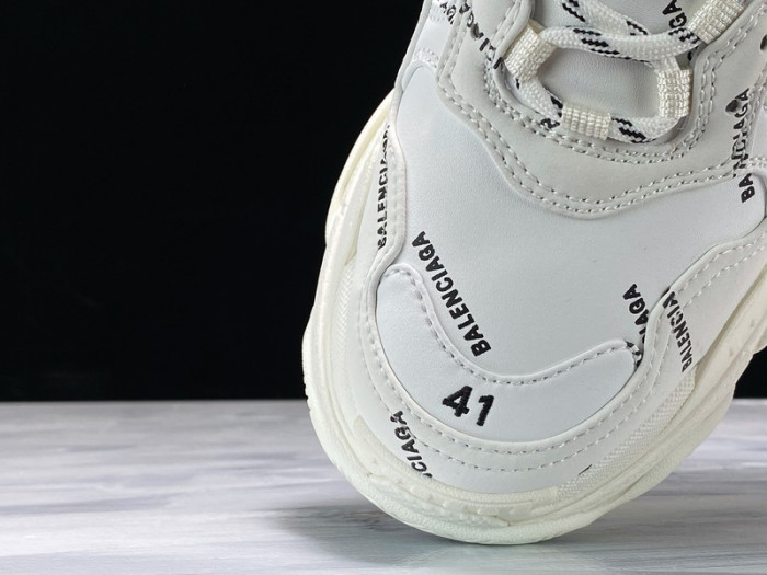 Balen TRIPLE S TRAINERS WHITE  LETTERS  541624 W09O1 8013