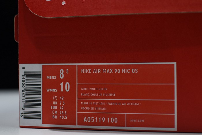 NIKE AIR MAX 90 NIC QS "INTERNATIONAL FLAG PACK"  A05119-100