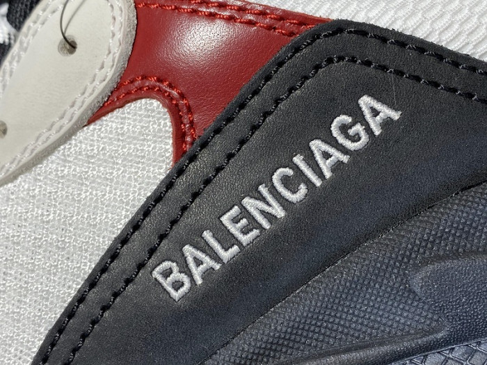 Balen TRIPLE S TRAINERS CLEAR SOLE BLACK /BROWN/ RED 541624  W09O1 9000