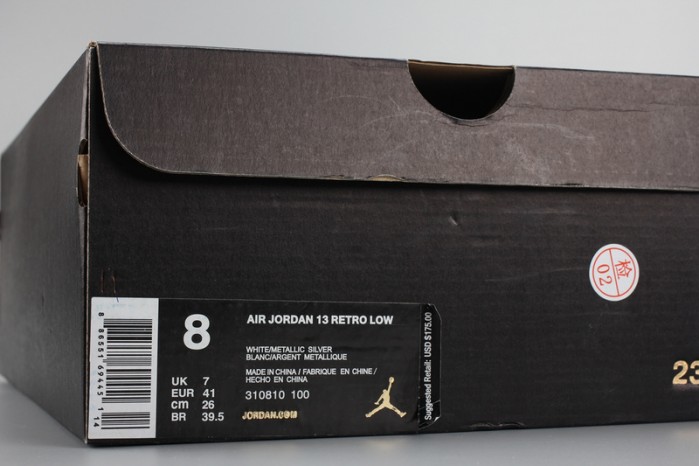 Air Jordan 13 Retro Low Pure Platinum 310810-100