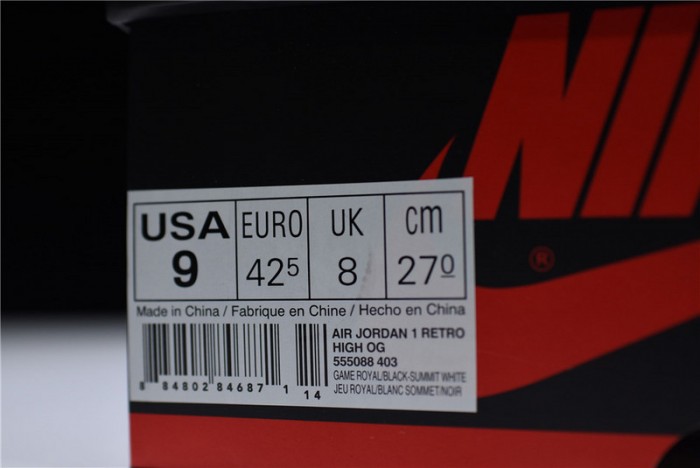 Air Jordan 1 Retro High Game Royal 555088-403