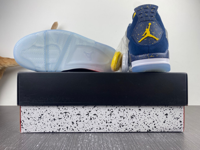 Air Jordan 4 midnight blue yellow-AJ4-1036660