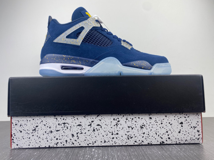 Air Jordan 4 midnight blue yellow-AJ4-1036660