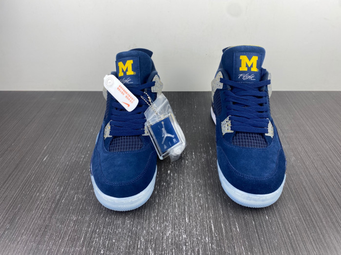 Air Jordan 4 midnight blue yellow-AJ4-1036660