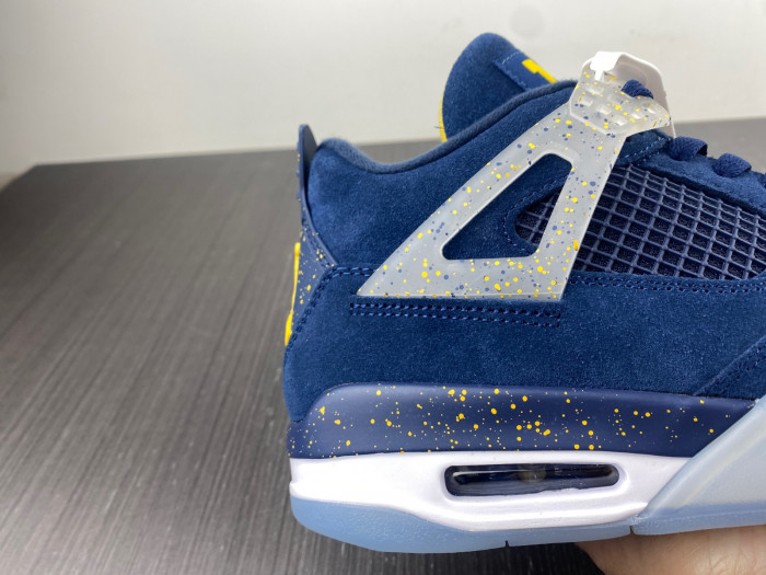 Air Jordan 4 midnight blue yellow-AJ4-1036660