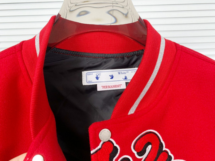 0ff white varsity jacket