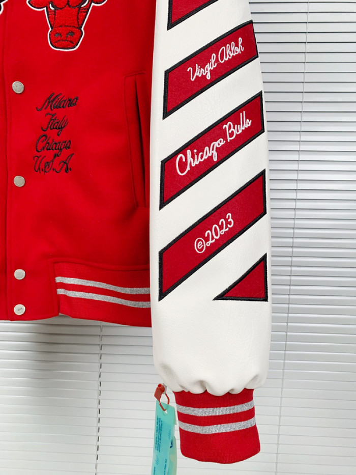 0ff white varsity jacket