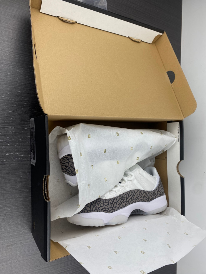 Air Jordan 11 Low "Cement Grey" AV2187-140.