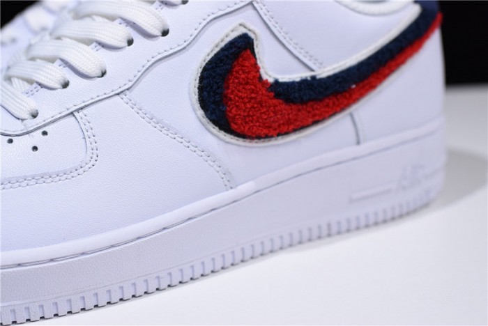 Nike Air Force 1 Low LV8 3D Chenille White Red Blue  823511-106