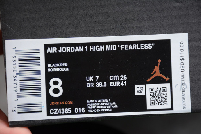 Air Jordan 1 Mid SE Black Dark Beetroot CZ4385-016