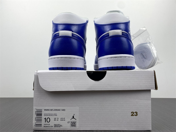 Air Jordan 1 Mid Kentucky Blue (W) BQ6472-104