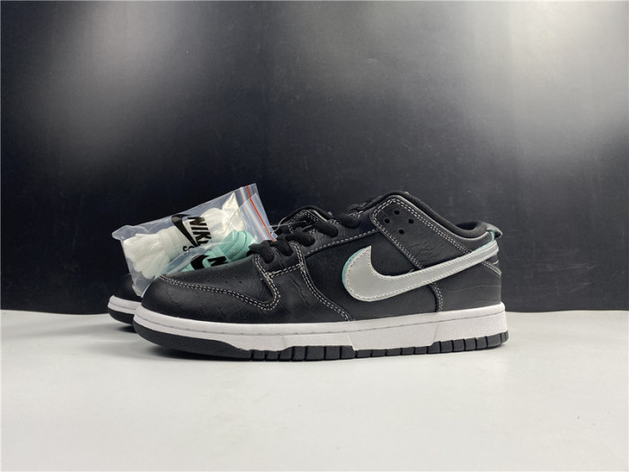 nike sb dunk low Di*m*nd supply co black Di*m*nd bv1310-001