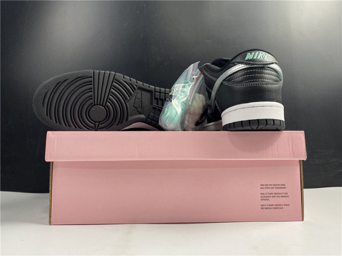 nike sb dunk low Di*m*nd supply co black Di*m*nd bv1310-001