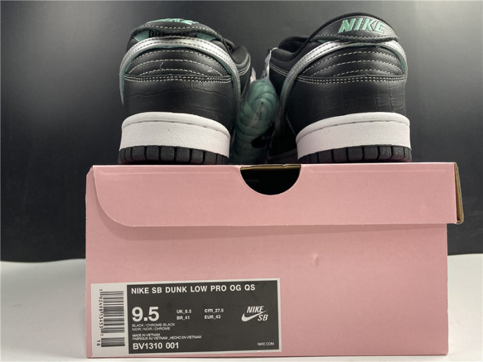 nike sb dunk low Di*m*nd supply co black Di*m*nd bv1310-001