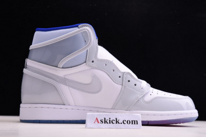 Air Jordan 1 Retro High Zoom White Racer Blue CK6637-104