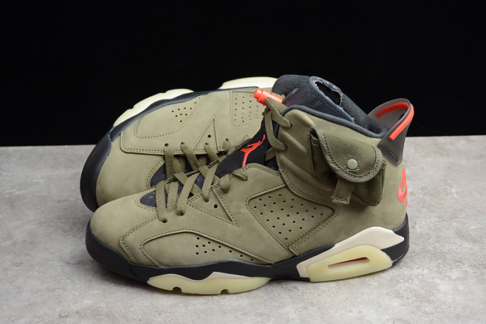 AIR JORDAN 6 TRAVIS SCOTT MEDIUM OLIVE CN1084-200