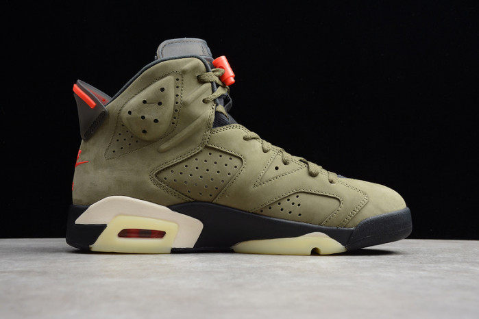 AIR JORDAN 6 TRAVIS SCOTT MEDIUM OLIVE CN1084-200