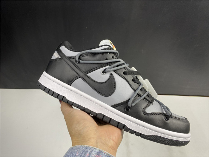 OF X Nike Dunk Low Black and Grey CT0856-007