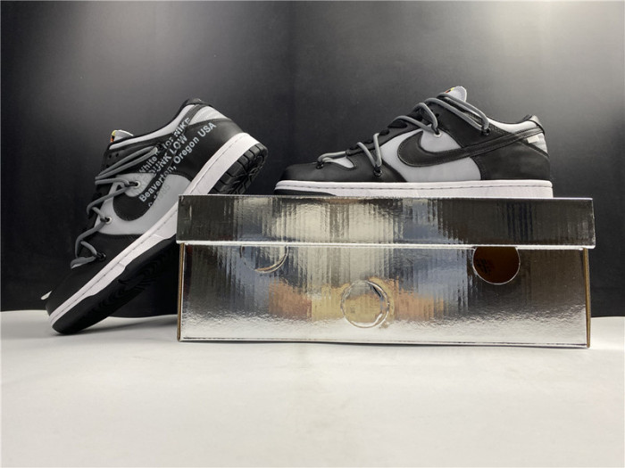 OF X Nike Dunk Low Black and Grey CT0856-007