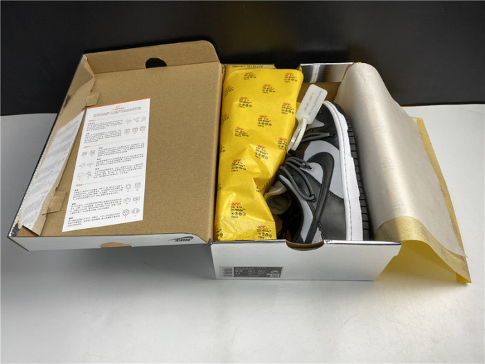 OF X Nike Dunk Low Black and Grey CT0856-007