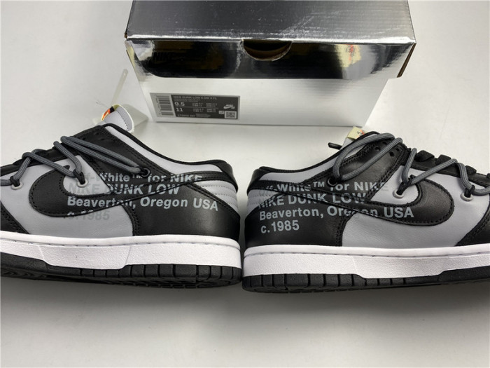 OF X Nike Dunk Low Black and Grey CT0856-007