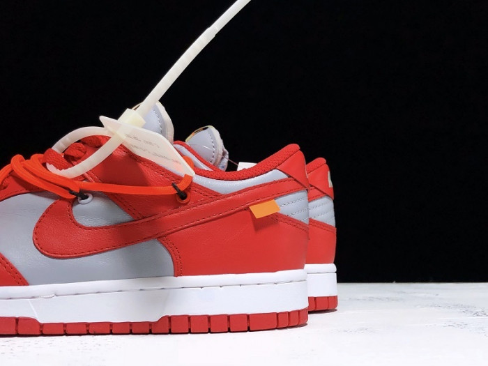 OF X Nike Dunk Low University Red CT0856-600