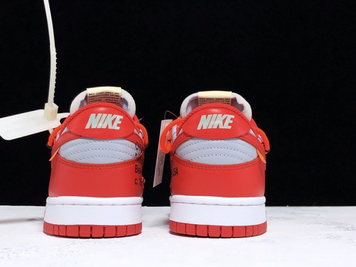 OF X Nike Dunk Low University Red CT0856-600