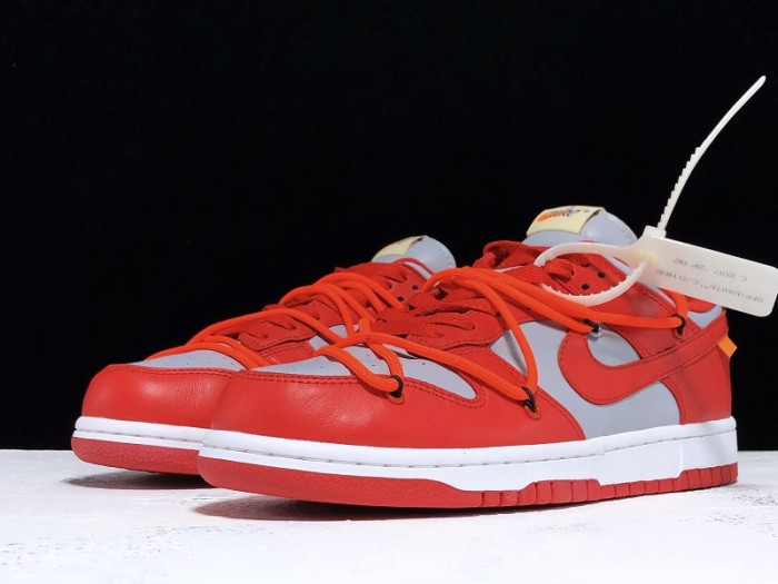 OF X Nike Dunk Low University Red CT0856-600